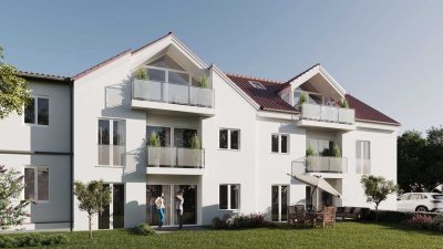 Exklusiver Neubau:  5-ZKBB-Maisonettwohnung mit Aufzug und Stellplätzen