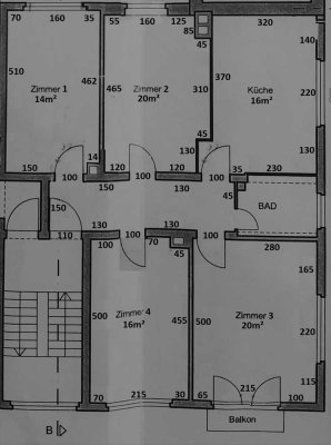 4-Zimmer-Wohnung mit Balkon in der Mannheimer Innenstadt