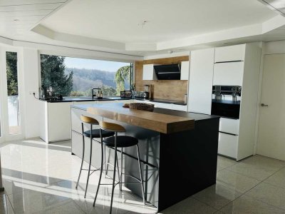 Exklusives Einfamilienhaus in einzigartiger Architektur mit nicht einsehbarem Garten