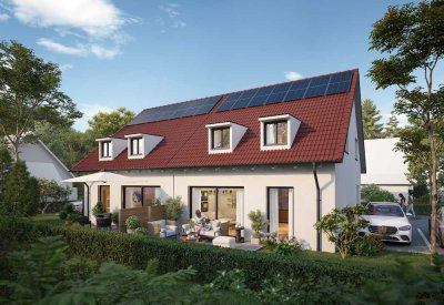 Ruhige Neubau-Doppelhaushälfte in bester Lage in Unterschleißheim