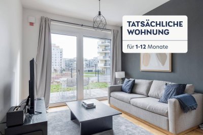 Garten-Wohnung nahe Ubahn U1 und Kagran, ruhig mit bester Anbindung und Parkblick, 3 Zimmer + Garten (VIE14)