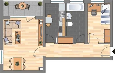 2-Zimmer-Wohnung in Haßloch