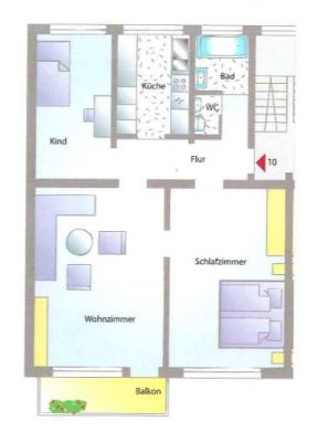 Exklusive, vollständig renovierte 3-Raum-Wohnung mit Balkon und Einbauküche in Stuttgart