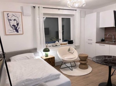 Möblierte Wohnung, inklusive aller Nebenkosten: Heizung, Wasser, Strom und TV/Internet