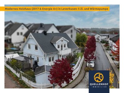 Holzhaus (A+) von 2017 mit 5 Zi. (161m² Wfl.) & Komfort: Fussbodenh., Lüftung, Wärmepumpe & Wallbox