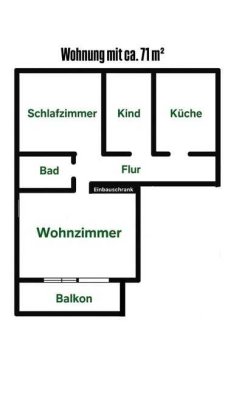 3-Zimmer Erdgeschoss-Wohnung mit Balkon in Neu-Ulm und Gartenmitbenutzung