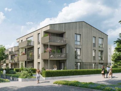 Modernes Wohnen in Holzbauweise: 3-Zi-Wo mit Südbalkon - WE1/221