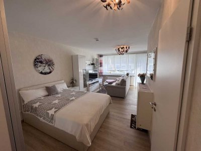 Helle, möblierte 1-Zimmer-Wohnung mit Balkon & Klimaanlage - befristet bis 31.12.26