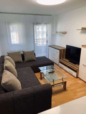 Möblierte 2-Zimmer Wohnung mit Küche und Balkon