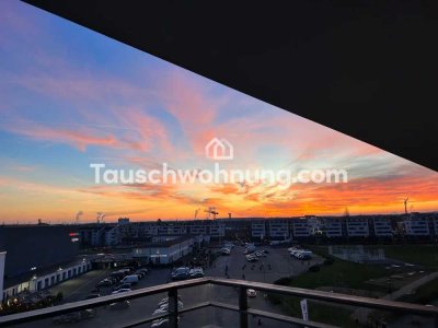 Tauschwohnung: Einzimmerwohnung Neubau mit Tiefgarage und Südbalkon