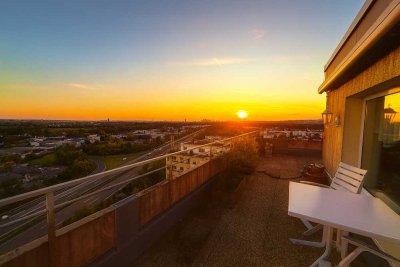 Stilvolles Penthouse mit Blick auf die Frankfurter Skyline!