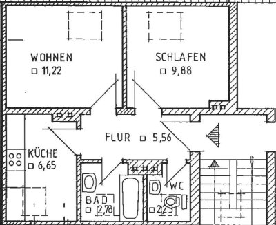 2-Zimmer-DG-Wohnung in Berenbostel ab 01.02.2026