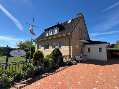 Sonne von morgens bis abends: 3-Zimmer-Wohnung mit Terrasse, Garten & Gästehaus – möbliert