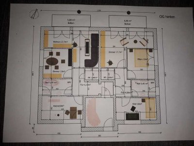 Geschmackvolle 5-Zimmer-Wohnung mit gehobener Innenausstattung mit EBK in Berlin Karow (Weißensee)