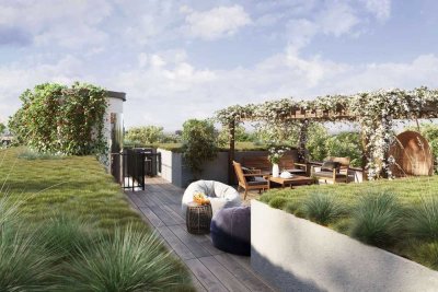 Spektakuläres Penthouse mit Dachterrasse im herrlichen Florakiez