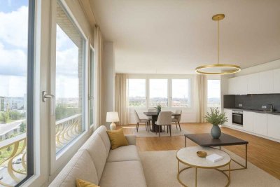 Panoramablick über Berlin: 2-Zi.-Wohnung im 9. OG mit ca. 85 qm -lichtdurchflutet und großzügig-