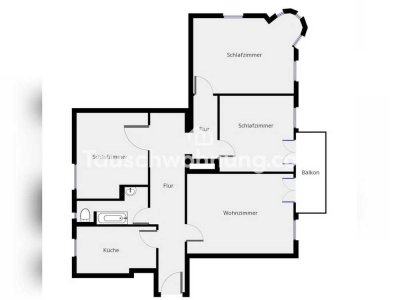 Tauschwohnung: Großzügige 4-Raum-Wohnung mit Balkon