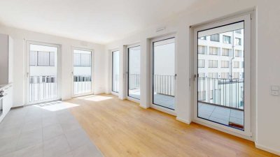 M43 Central Living | Moderne, kompakte 2-Zimmerwohnung mit EBK + Balkon im ruhigen Innenhof