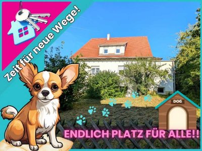 Verwirkliche Dich hier! in MARBACH 1-2-Familienhaus mit Gewölbekeller, Garage u. Garten