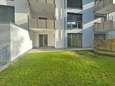 Luxus-Wohnen in der Innenstadt: 3-Zimmer-Architekten-Wohnung mit Gartenanteil im Innenhof.
