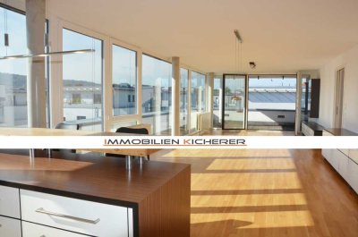 Lichtdurchflutetes Penthouse - Dachterrasse - Aufzug -  2 x TG - im Herzen der City