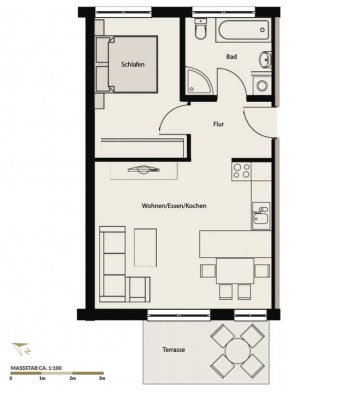 Zentral gelegene 2-Zimmerwohnung in Lindenhof