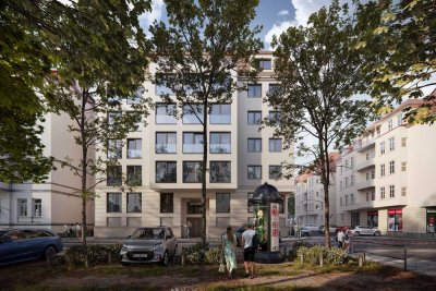 KfW 40 - modernes Neubauprojekt - 2-Raum-Whg. in der Südvorstadt im 5. OG mit Sonnenzimmer
