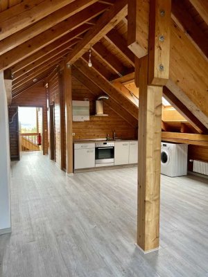 35 m² Loft mit Fernsicht sucht ruhigen Single oder Pendler
