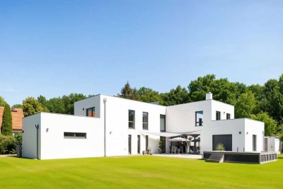 Großzügige Designvilla mit Wellnessbereich & Pool nahe Nymphensee