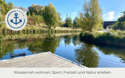 Hafen 1 - Wohnerlebnis in traumhafter Lage direkt am Kanal | HWR | 2 Loggien | Aufzug | Stellplatz