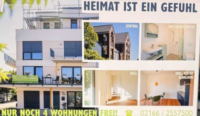 ** TRAUMHAFTE 3-ZIMMER NEUBAU-WOHNUNG INKL. EINER TOPMODERNEN EBK IM HERZEN VON VOERDE **