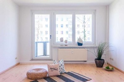 In ruhiger Seitenstraße gelegene 3-Raum-Whg. mit Balkon