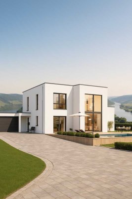 Exklusive Stadtvilla mit Rheinblick