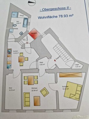 Attraktive 3-Zimmer-Wohnung mit gehobener Innenausstattung in Rudolstadt