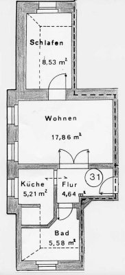Kleine 2-Zimmer-Dachgeschosswohnung in Dresden