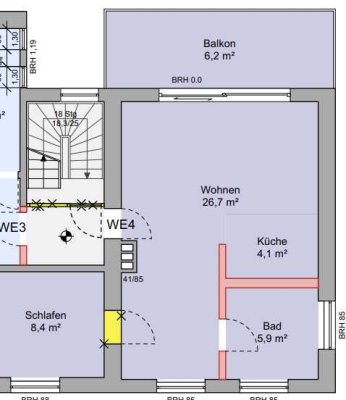 WE 04 Exklusive 2-Zimmer-Wohnung mit gehobener Innenausstattung mit Einbauküche in Ilvesheim
