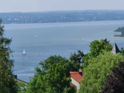 Galerie-Maisoniette Wohngung, Seeblick, großer Garten, Pavillon