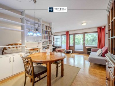 Grün gelegen – gut investiert: 1-Zimmer-Apartment mit großzügigem Balkon