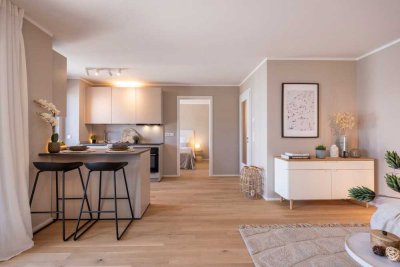 *Erstbezug im Grünen – Stilvolle 3-Zimmer-Wohnung mit hochwertiger Ausstattung und Garten*