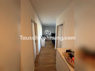 Tauschwohnung: Neubauwohnung mit großem Balkon
