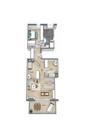 NEUBAU * 4-Zi WHG * 81,5QM WOHNOASE mit Balkon uvm.