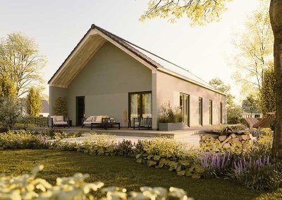 Der Bungalow, der mehr als ebenerdig ist in Großrudestedt