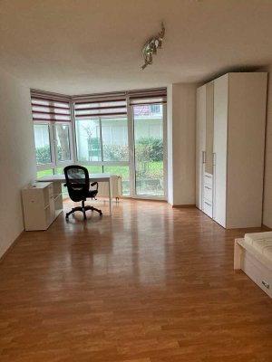 große 1-Zimmer-Appartement Bergstr. EG, mit Laminat und Terrasse