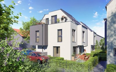 SOMMERATKION - BELAGSFERTIGES ECKREIHENHAUS