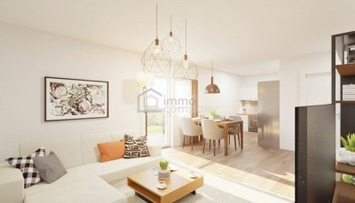 Seniorenwohnungen mit +PLUS+ in wunderbarer Grünruhelage / Top 2 - 1.OG - 81 m² - 3 Zimmer – Balkon - Garten - Garage / Bezug 2026