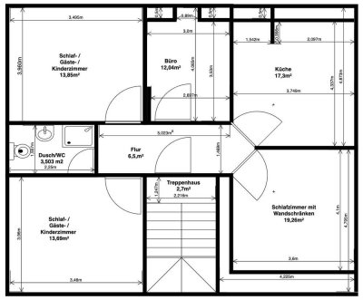 Helle 4-Zimmer-Dachgeschosswohnung in ruhiger Lage von Wiebelsheim – 76 m² Wohnkomfort