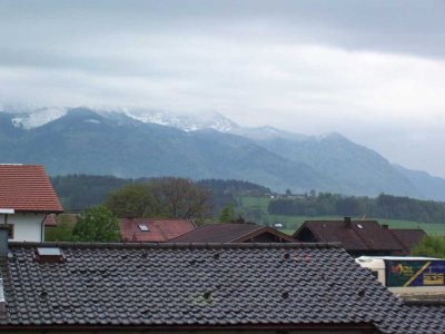 Wohnen im Chiemgau mit Blick auf die Alpen