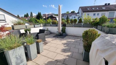 Moderne 4-Zi.-Wohnung mit großer Dachterrasse & Weitblick in Leinfelden-Echterdingen, provisionsfrei