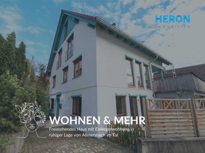 RESERVIERT – Freistehendes Haus mit Einliegerwohnung in ruhiger Lage von Allmersbach im Tal