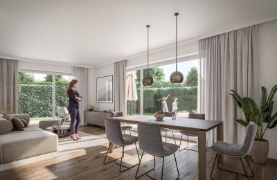 2- oder 3-Zimmer-Grundriss - SÜDWEST - GARTENWOHNUNG in Altmünster - NEUBAU - zentrale Lage